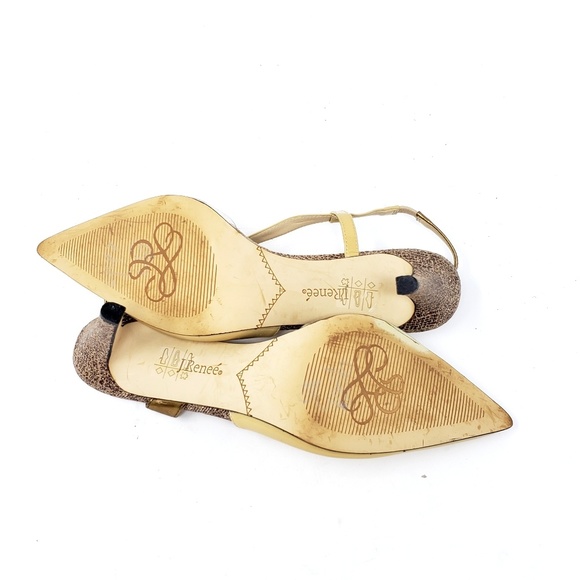 J.Renee Vitti Nude Patent Leather Slingback Size 8 - Picture 6 of 7